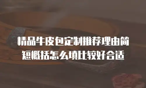 精品牛皮包定制推荐理由简短概括怎么填比较好合适