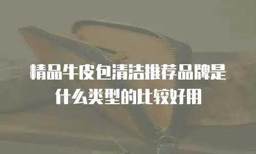 精品牛皮包清洁推荐品牌是什么类型的比较好用