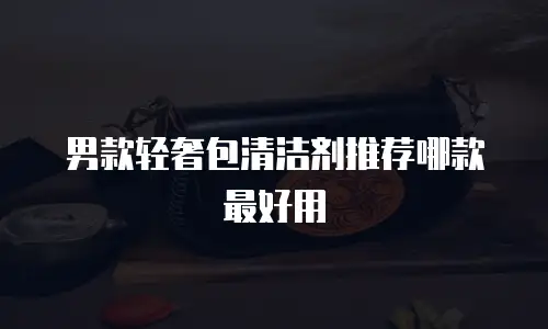 男款轻奢包清洁剂推荐哪款最好用