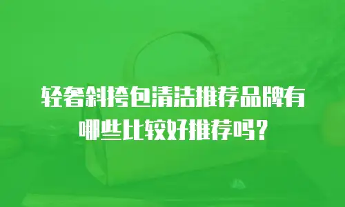轻奢斜挎包清洁推荐品牌有哪些比较好推荐吗？
