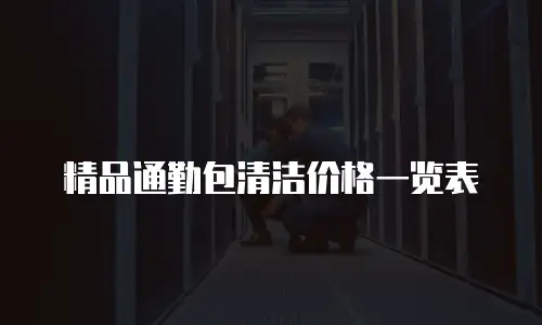 精品通勤包清洁价格一览表