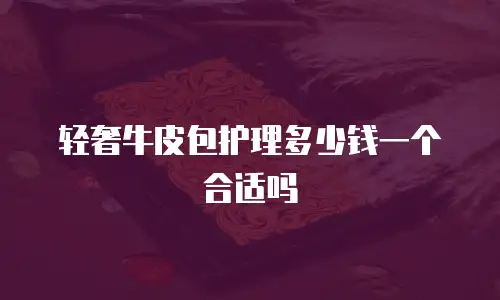 轻奢牛皮包护理多少钱一个合适吗