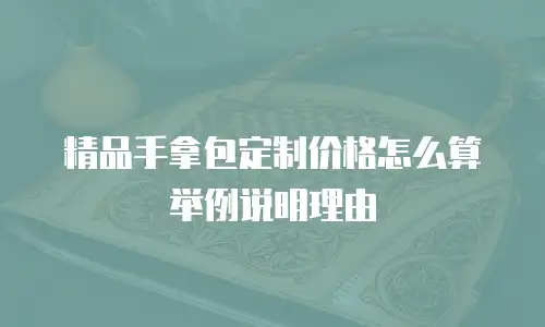 精品手拿包定制价格怎么算举例说明理由