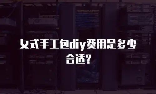 女式手工包diy费用是多少合适？