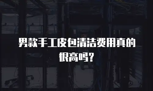 男款手工皮包清洁费用真的很高吗？
