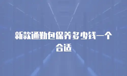 新款通勤包保养多少钱一个合适