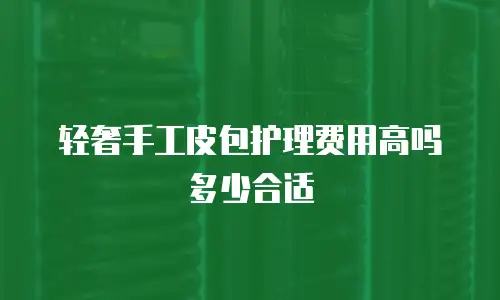 轻奢手工皮包护理费用高吗多少合适