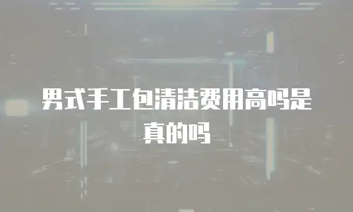 男式手工包清洁费用高吗是真的吗