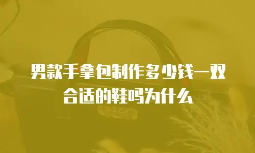 男款手拿包制作多少钱一双合适的鞋吗为什么