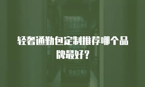 轻奢通勤包定制推荐哪个品牌最好？