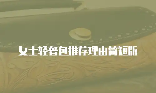 女士轻奢包推荐理由简短版