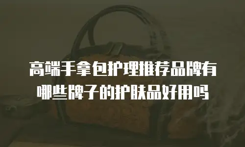 高端手拿包护理推荐品牌有哪些牌子的护肤品好用吗