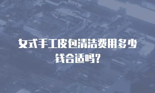 女式手工皮包清洁费用多少钱合适吗？
