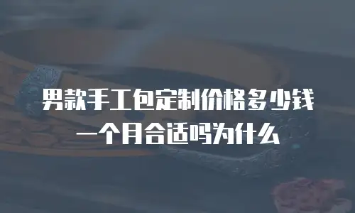 男款手工包定制价格多少钱一个月合适吗为什么