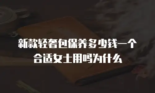 新款轻奢包保养多少钱一个合适女士用吗为什么
