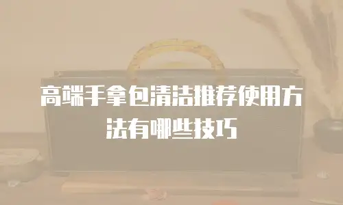 高端手拿包清洁推荐使用方法有哪些技巧