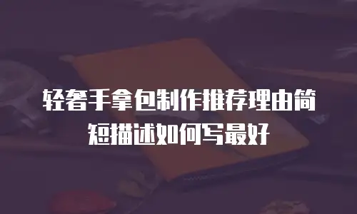 轻奢手拿包制作推荐理由简短描述如何写最好