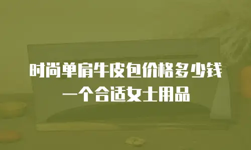时尚单肩牛皮包价格多少钱一个合适女士用品