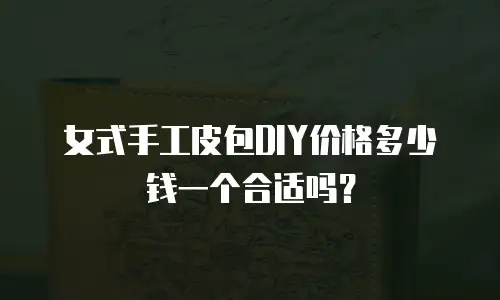 女式手工皮包DIY价格多少钱一个合适吗？