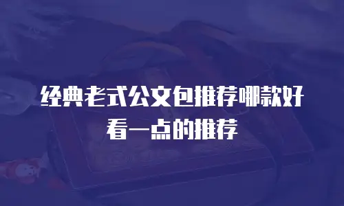 经典老式公文包推荐哪款好看一点的推荐