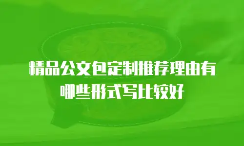精品公文包定制推荐理由有哪些形式写比较好
