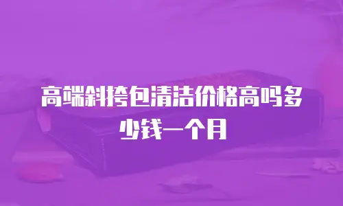高端斜挎包清洁价格高吗多少钱一个月