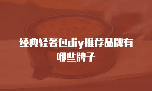 经典轻奢包diy推荐品牌有哪些牌子