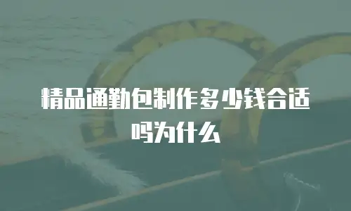 精品通勤包制作多少钱合适吗为什么