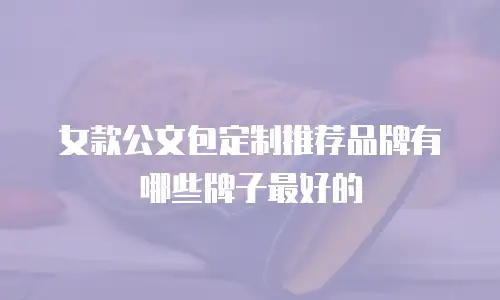 女款公文包定制推荐品牌有哪些牌子最好的