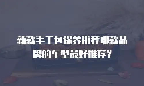 新款手工包保养推荐哪款品牌的车型最好推荐？