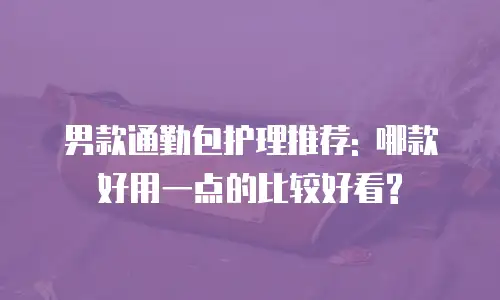 男款通勤包护理推荐: 哪款好用一点的比较好看?
