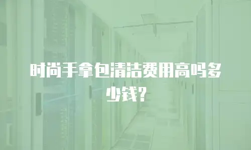 时尚手拿包清洁费用高吗多少钱？
