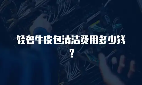 轻奢牛皮包清洁费用多少钱？