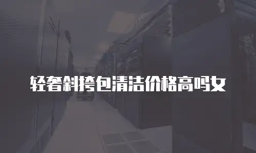 轻奢斜挎包清洁价格高吗女