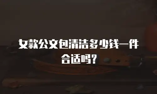 女款公文包清洁多少钱一件合适吗？