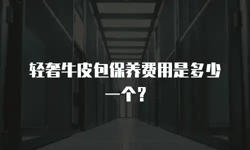 轻奢牛皮包保养费用是多少一个？