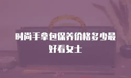 时尚手拿包保养价格多少最好看女士