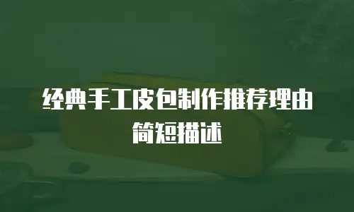 经典手工皮包制作推荐理由简短描述