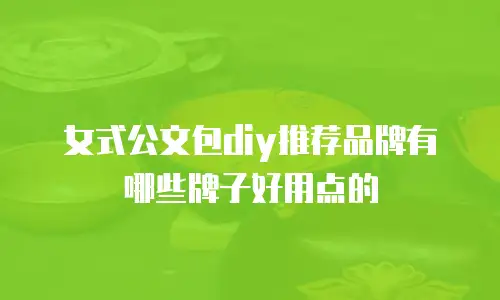 女式公文包diy推荐品牌有哪些牌子好用点的