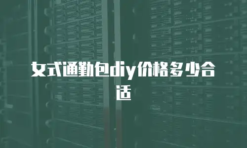 女式通勤包diy价格多少合适
