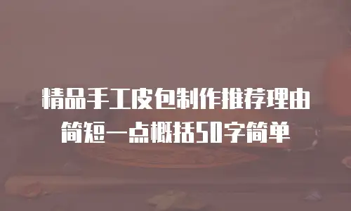 精品手工皮包制作推荐理由简短一点概括50字简单