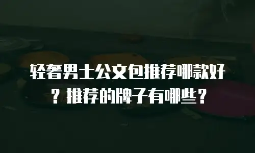 轻奢男士公文包推荐哪款好？推荐的牌子有哪些？
