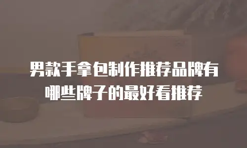 男款手拿包制作推荐品牌有哪些牌子的最好看推荐