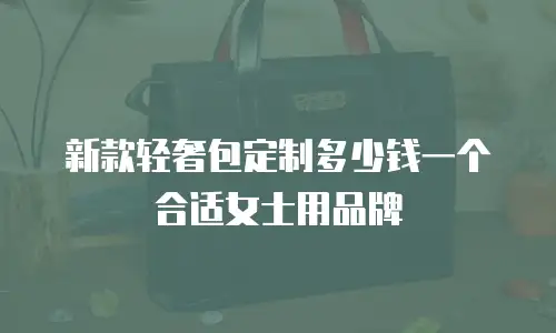 新款轻奢包定制多少钱一个合适女士用品牌