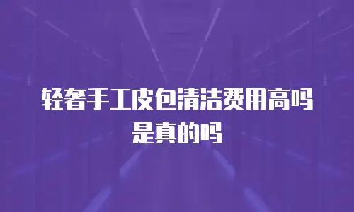 轻奢手工皮包清洁费用高吗是真的吗