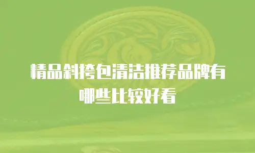 精品斜挎包清洁推荐品牌有哪些比较好看