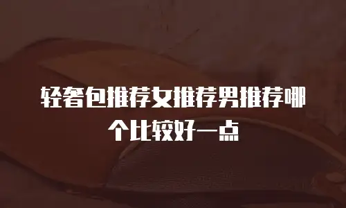 轻奢包推荐女推荐男推荐哪个比较好一点