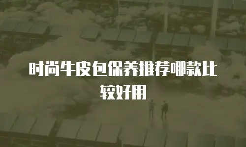 时尚牛皮包保养推荐哪款比较好用