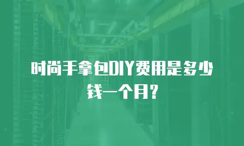 时尚手拿包DIY费用是多少钱一个月？