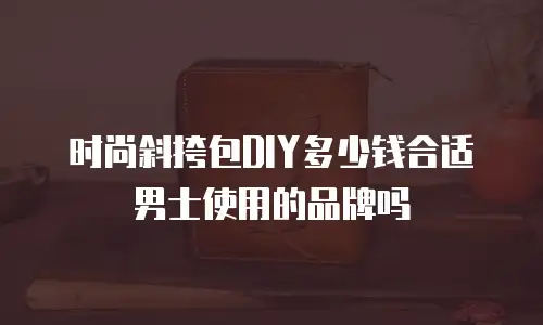 时尚斜挎包DIY多少钱合适男士使用的品牌吗